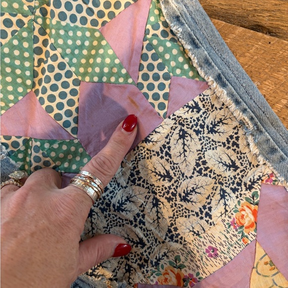 Vintage Levi's Orange Tab Straight Leg Jeans with Pastel Patchwork - Picture 2 of 4